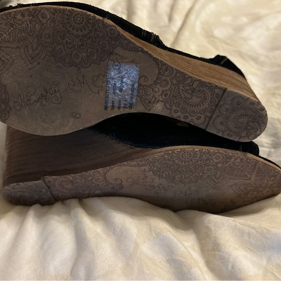 Naughty Monkey Leather Peep Toe Booties Sandals - Picture 6 of 8